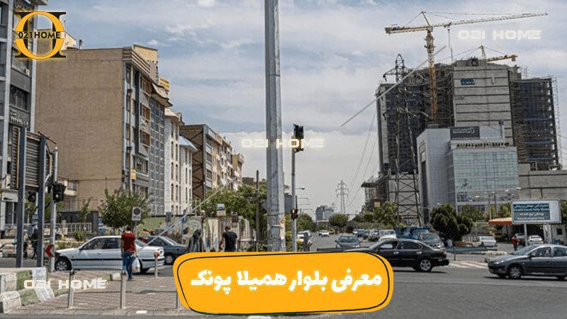 بلوار همیلا چهار راه پونک محله